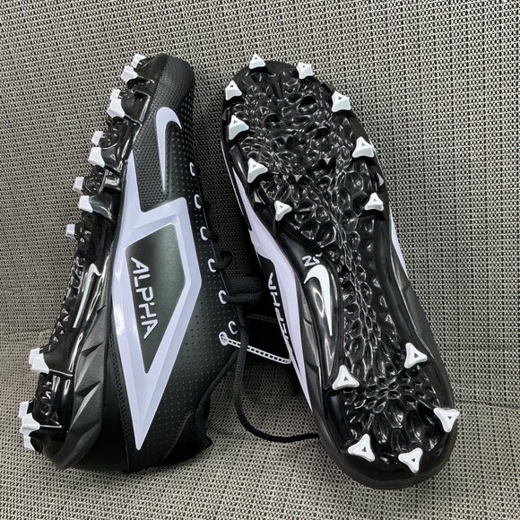 Nike Alpha Menace 4 Agility X Power Mens Size 12.5 Black/White Football Cleats main image 5